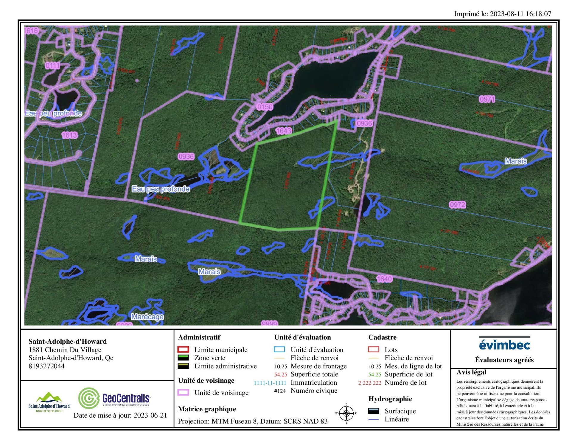 Lot for sale, Saint-Adolphe-d'Howard