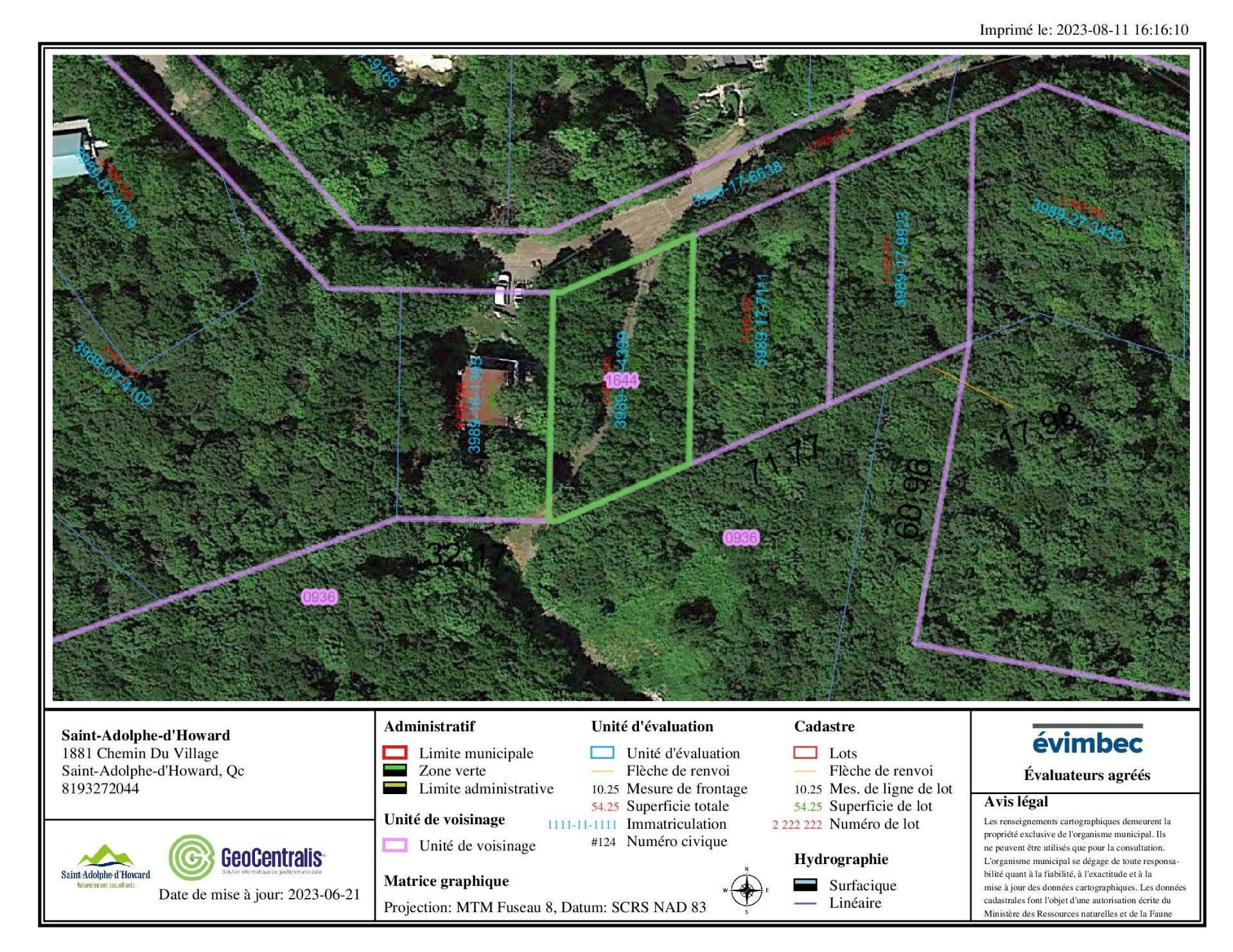 Lot for sale, Saint-Adolphe-d'Howard