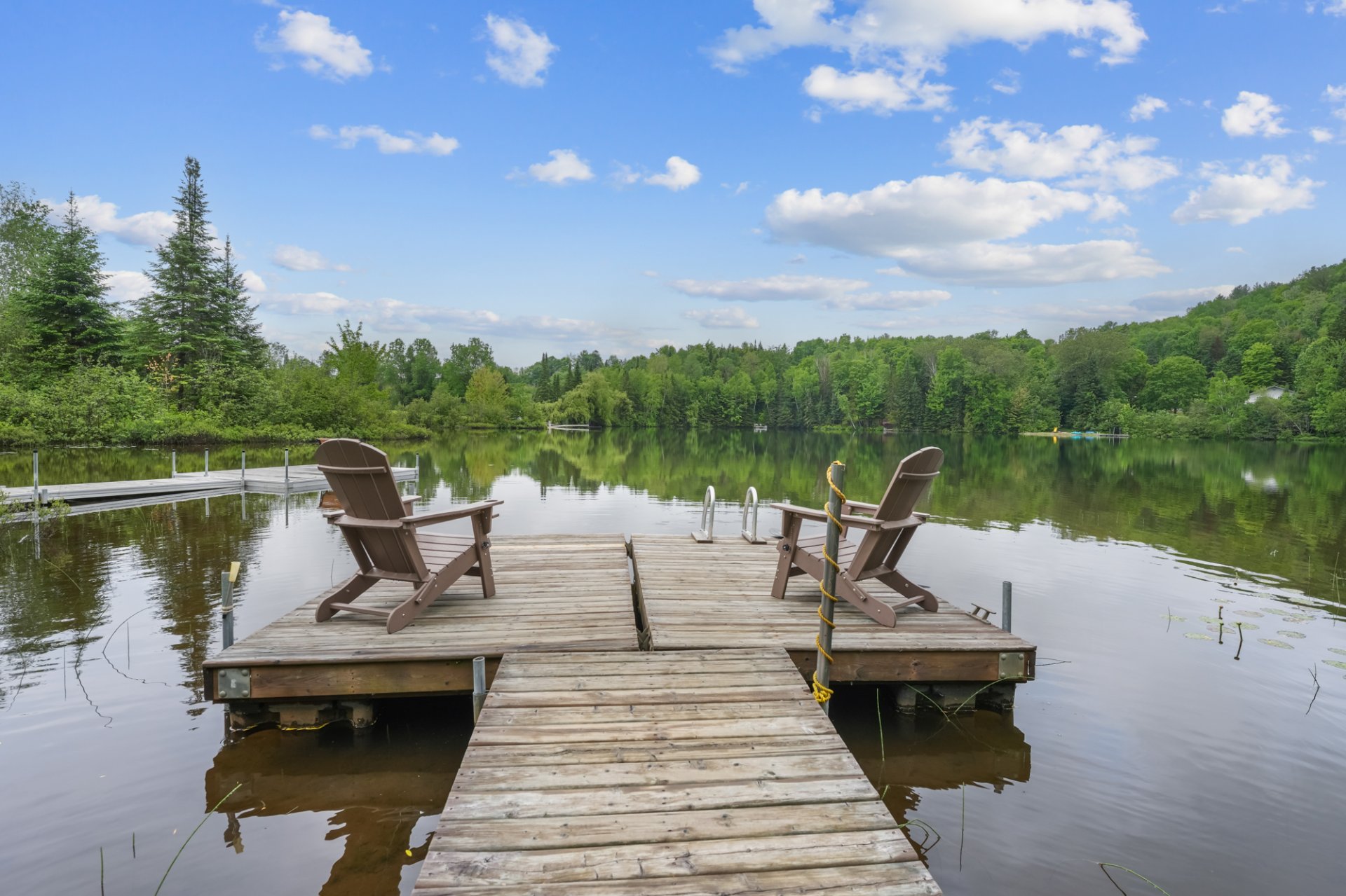 Accès au plan d'eau