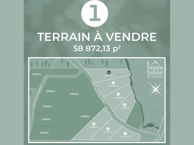 Terrain à vendre, Saint-Zénon