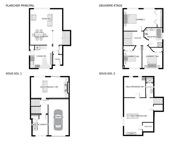 Maison à paliers multiples à vendre, Montréal (Ahuntsic-Cartierville)