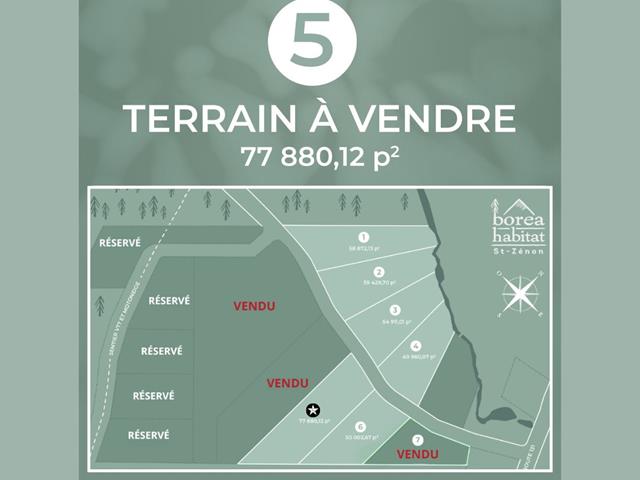 Terrain à vendre, Saint-Zénon
