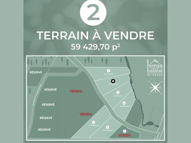 Terrain à vendre, Saint-Zénon