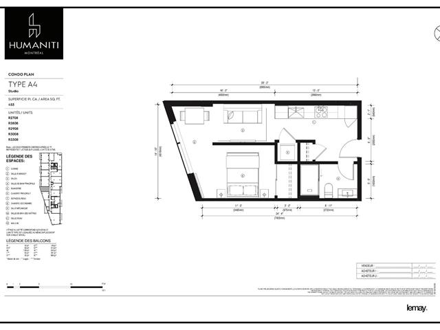 Loft/Studio à vendre, Montréal (Ville-Marie)
