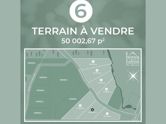 Terrain à vendre, Saint-Zénon